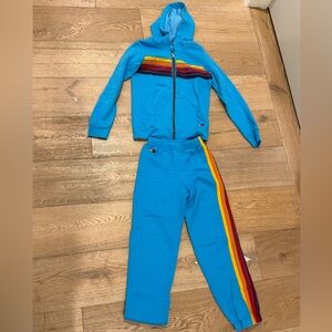 Kids Aviator Nation Tracksuit with Rainbow Stripes